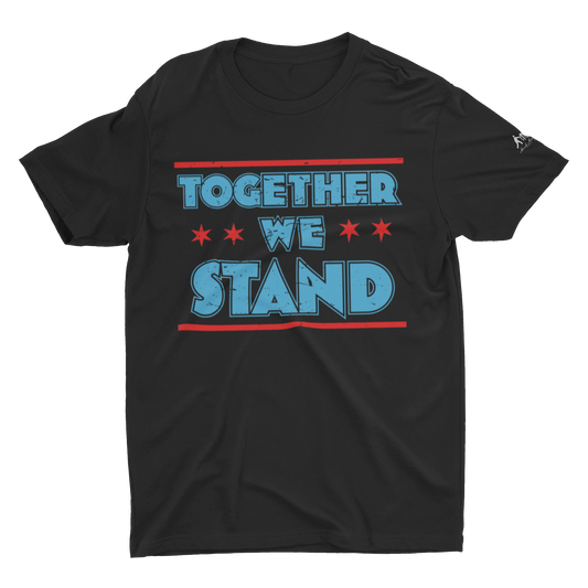 Black shirt with Together We Stand text