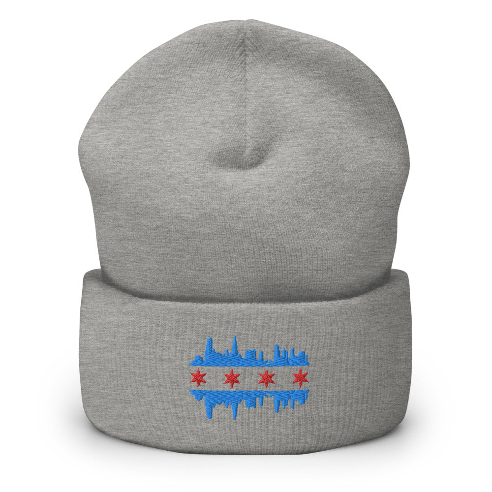 Chicago Skyline Cuffed Beanie