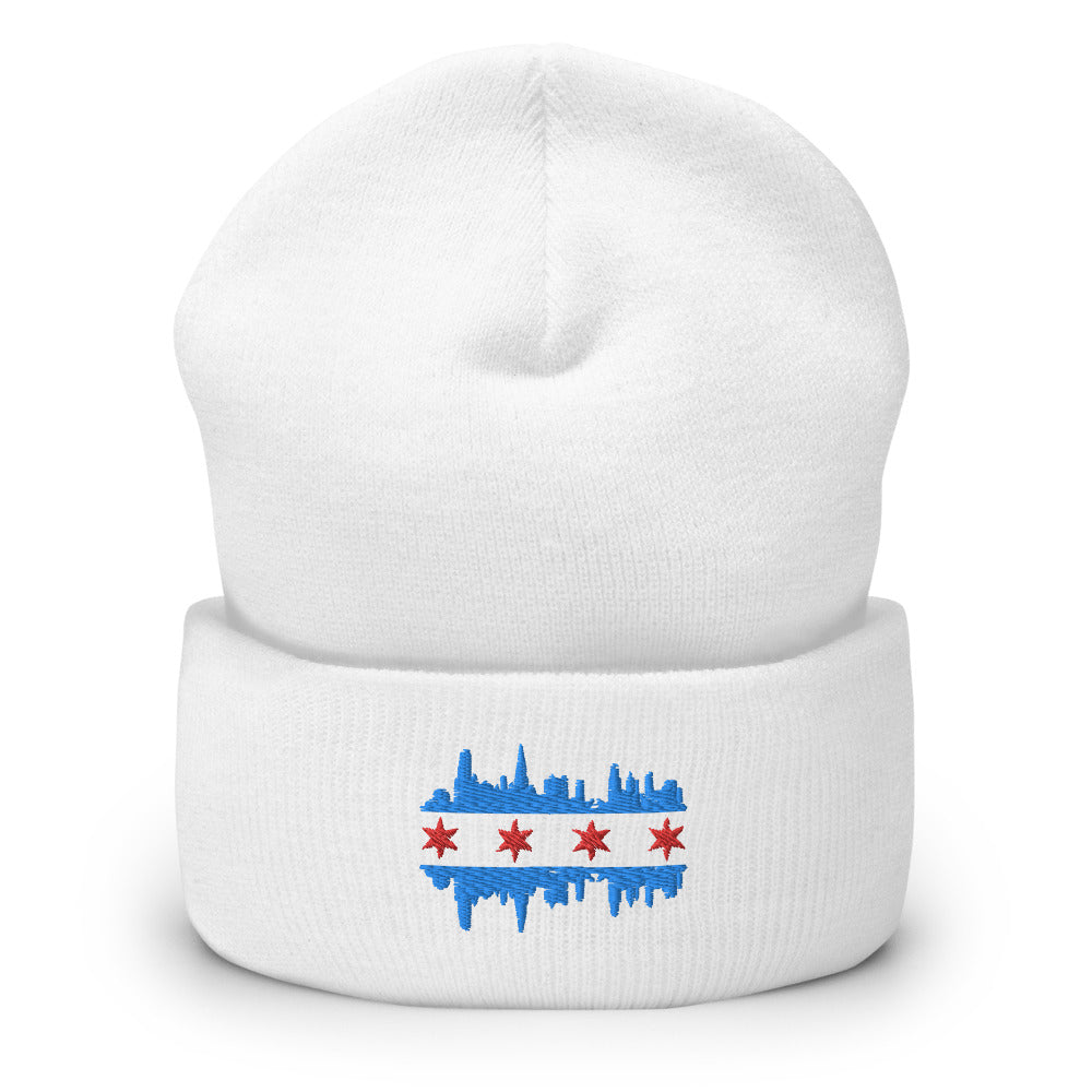 Chicago Skyline Cuffed Beanie