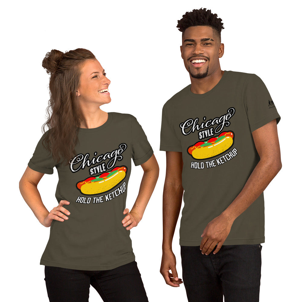 Chicago Style Hot Dog Short-Sleeve Unisex T-Shirt