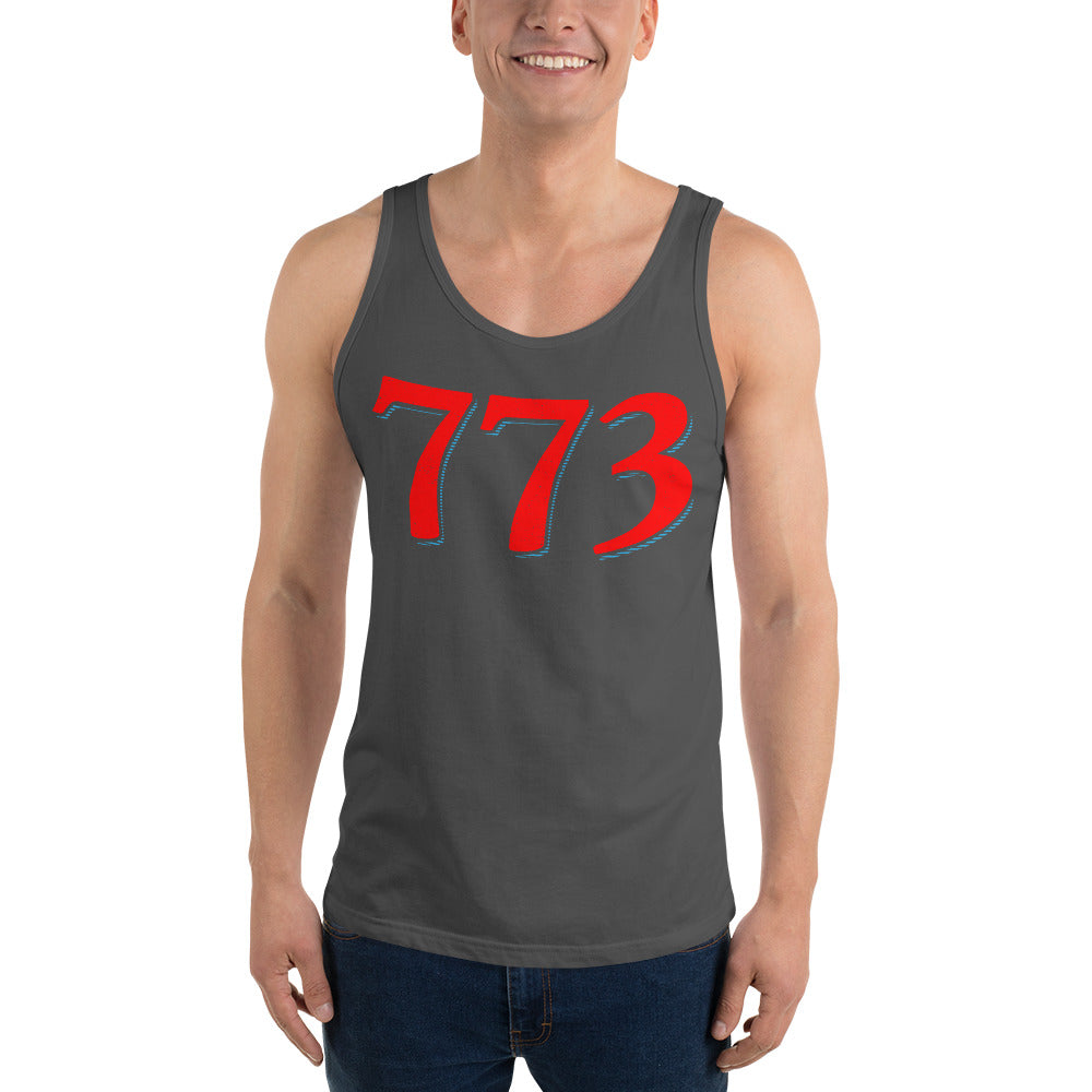 Chicago 773 Area Code Unisex Tank Top