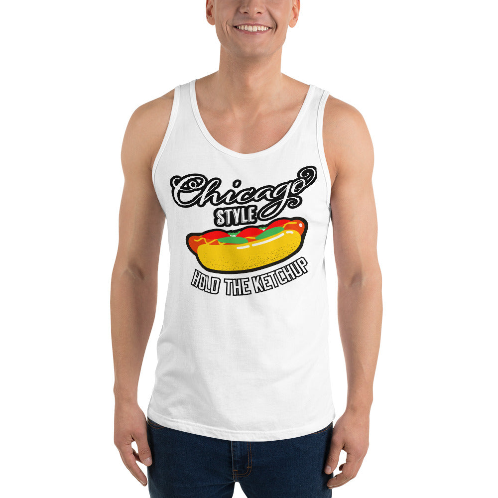 Chicago Style Hot Dog Unisex Tank Top