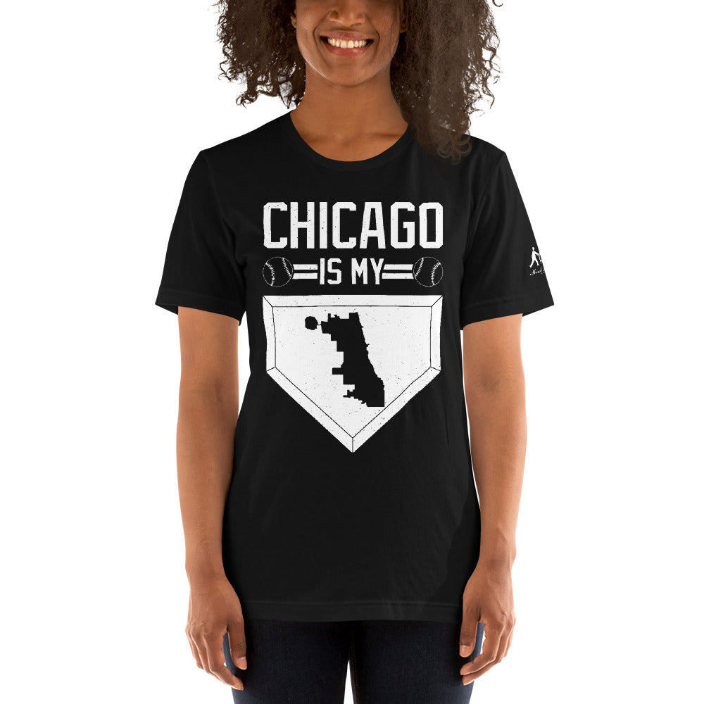 Chicago Is My Home Base Short-Sleeve Unisex T-Shirt