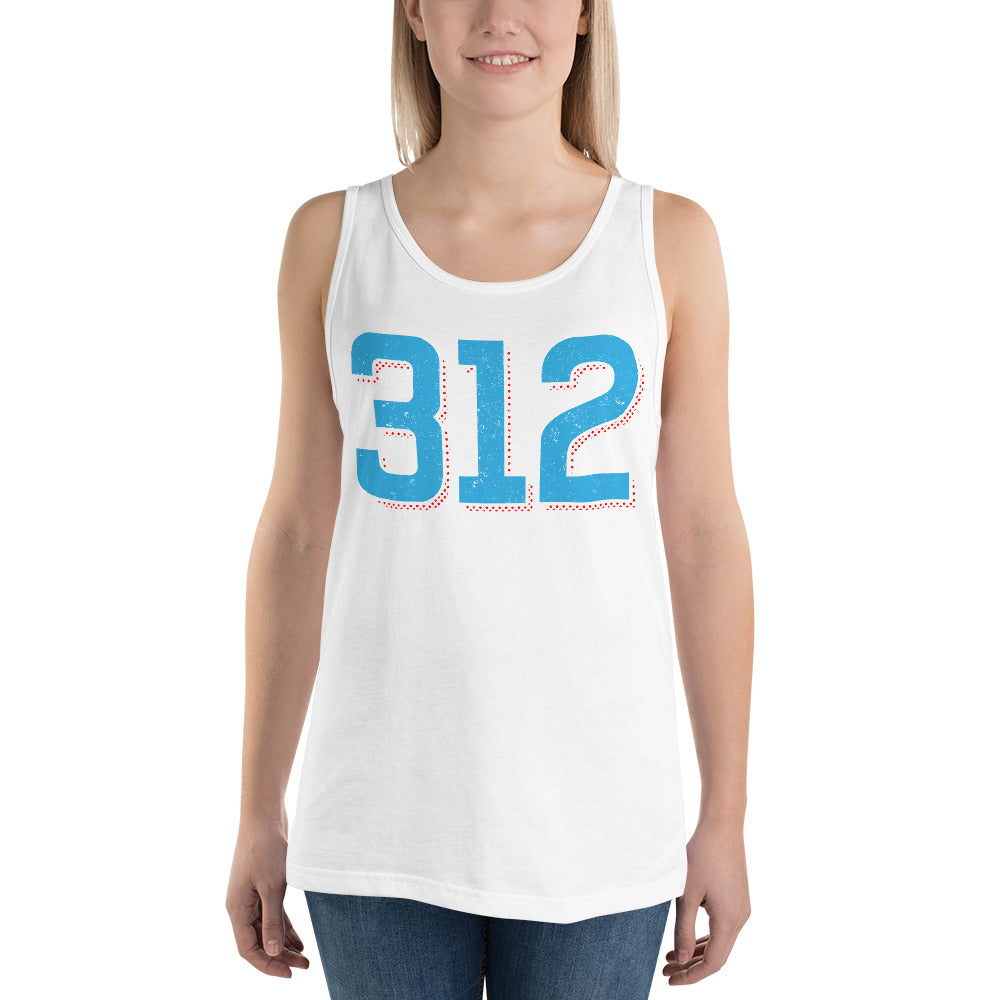 Chicago 312 Area Code Unisex Tank Top