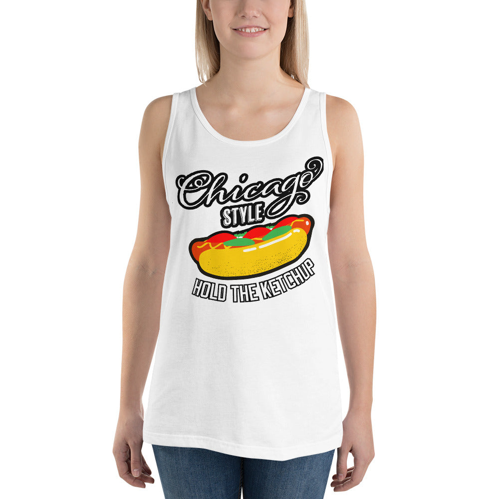 Chicago Style Hot Dog Unisex Tank Top
