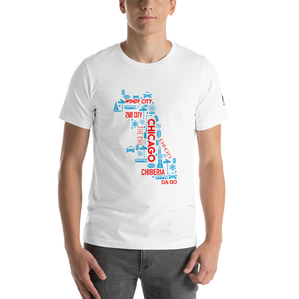 Chicago Nicknames Short-Sleeve Unisex T-Shirt