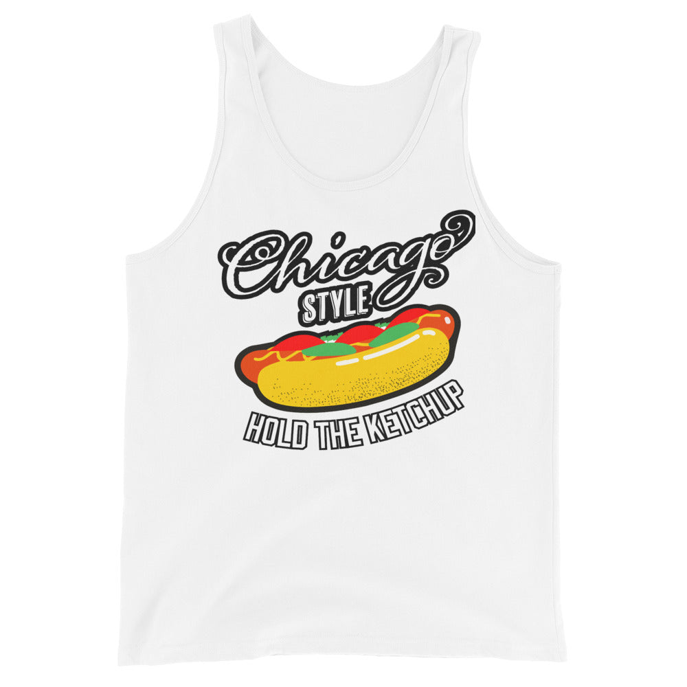 Chicago Style Hot Dog Unisex Tank Top