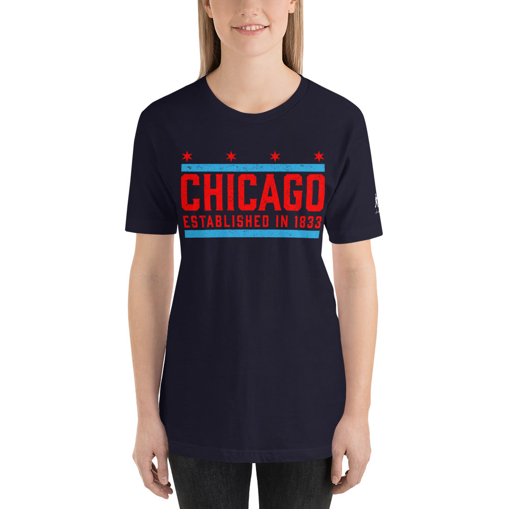 Chicago 1833 Short-Sleeve Unisex T-Shirt