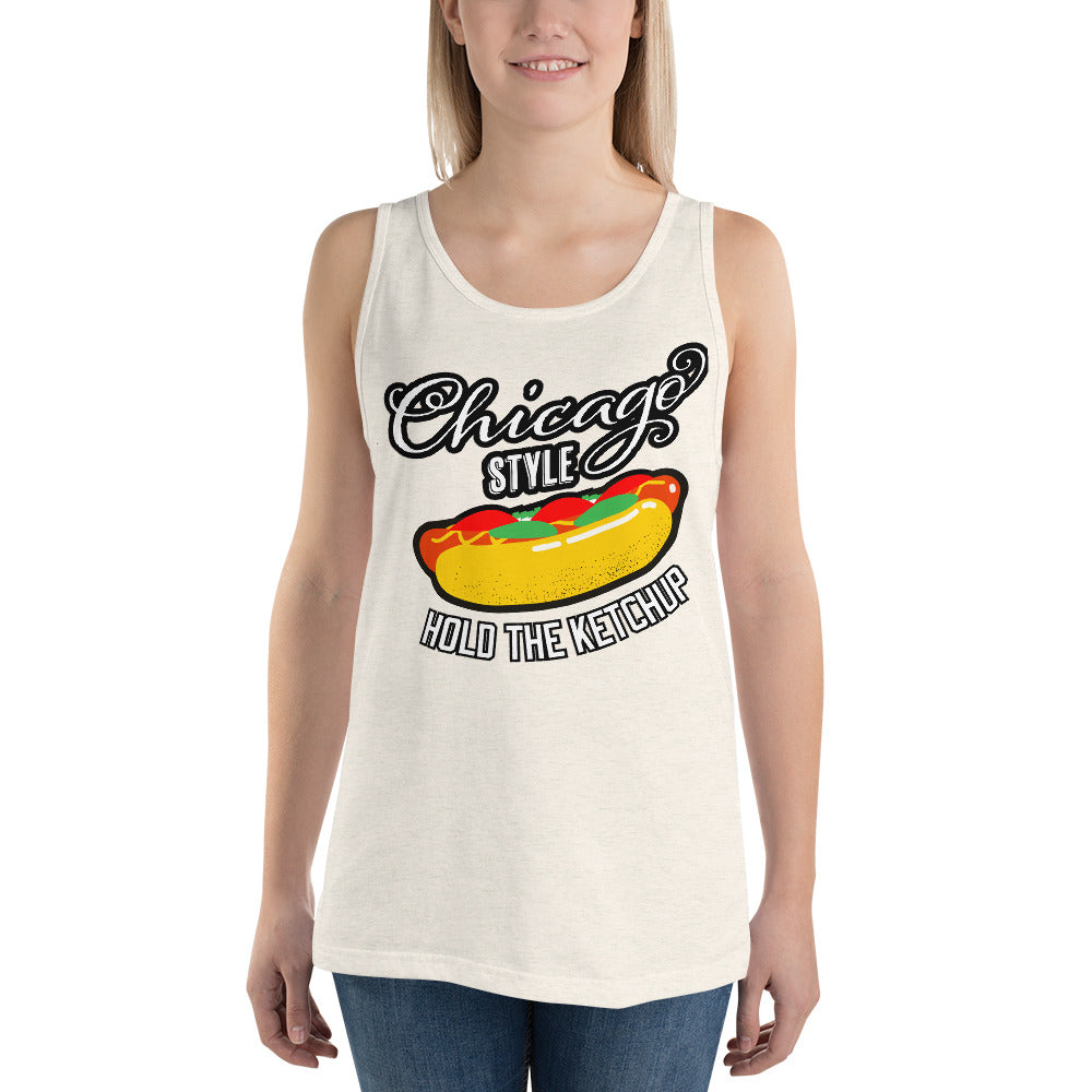 Chicago Style Hot Dog Unisex Tank Top