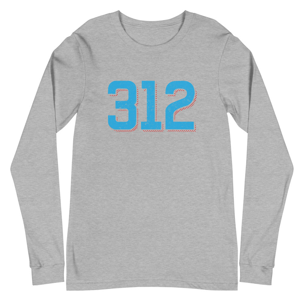 Chicago Area Code 312 Unisex Long Sleeve Tee