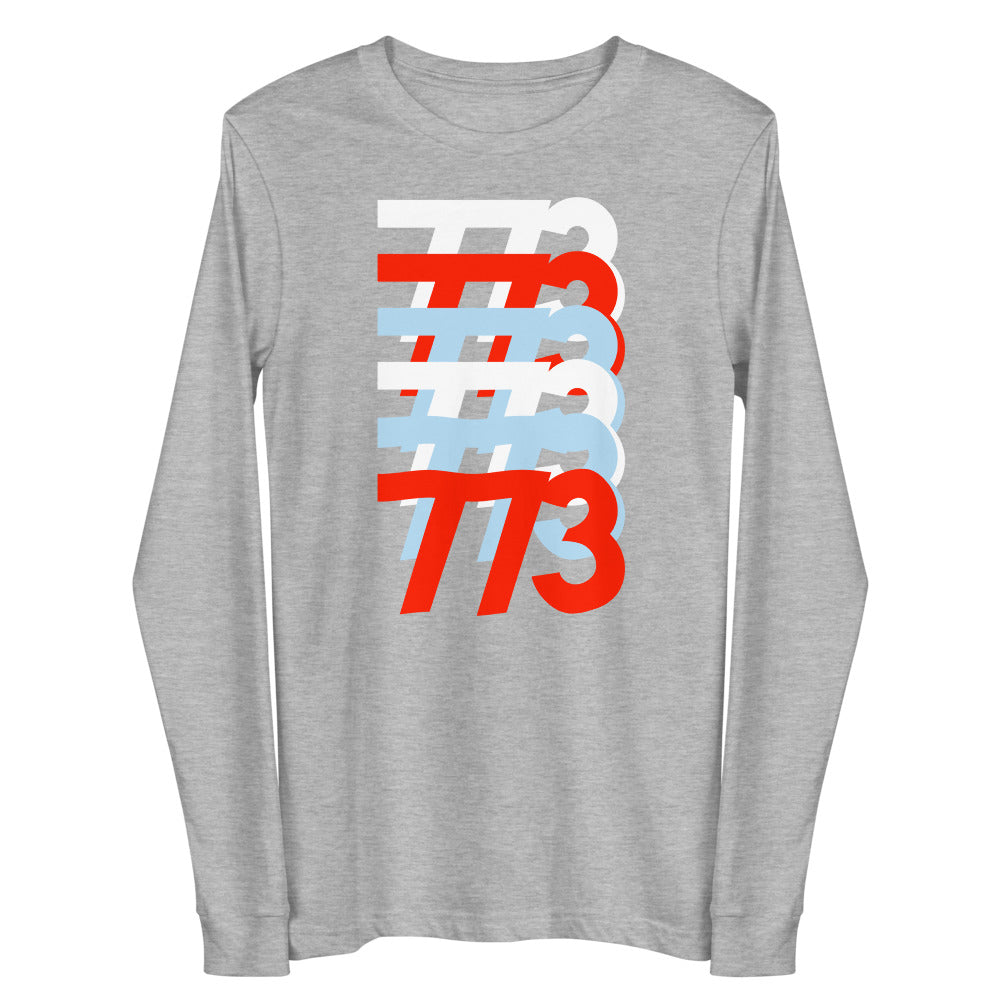 773 Chicago Area Code Unisex Long Sleeve Tee