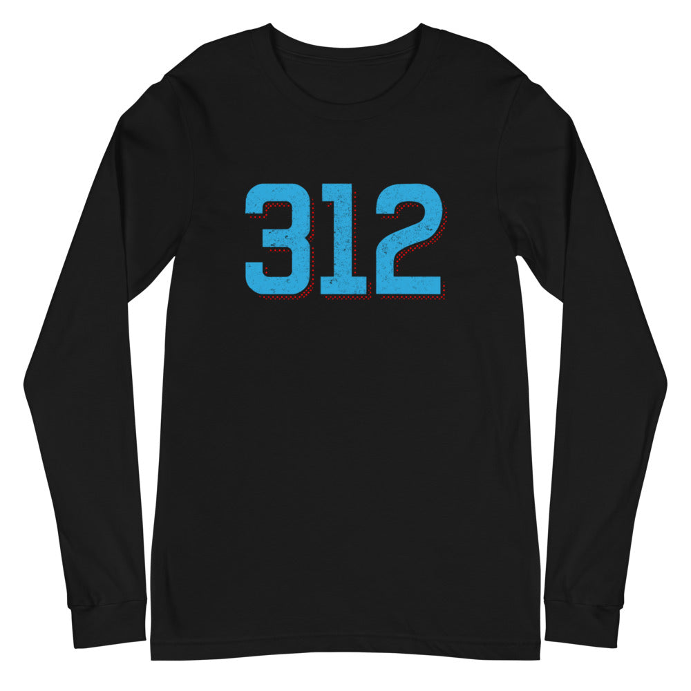 Chicago Area Code 312 Unisex Long Sleeve Tee