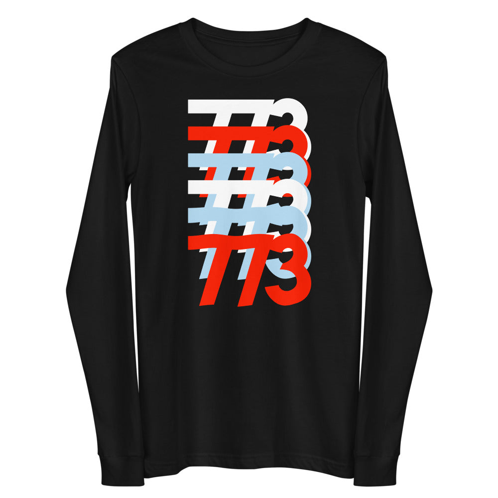 773 Chicago Area Code Unisex Long Sleeve Tee