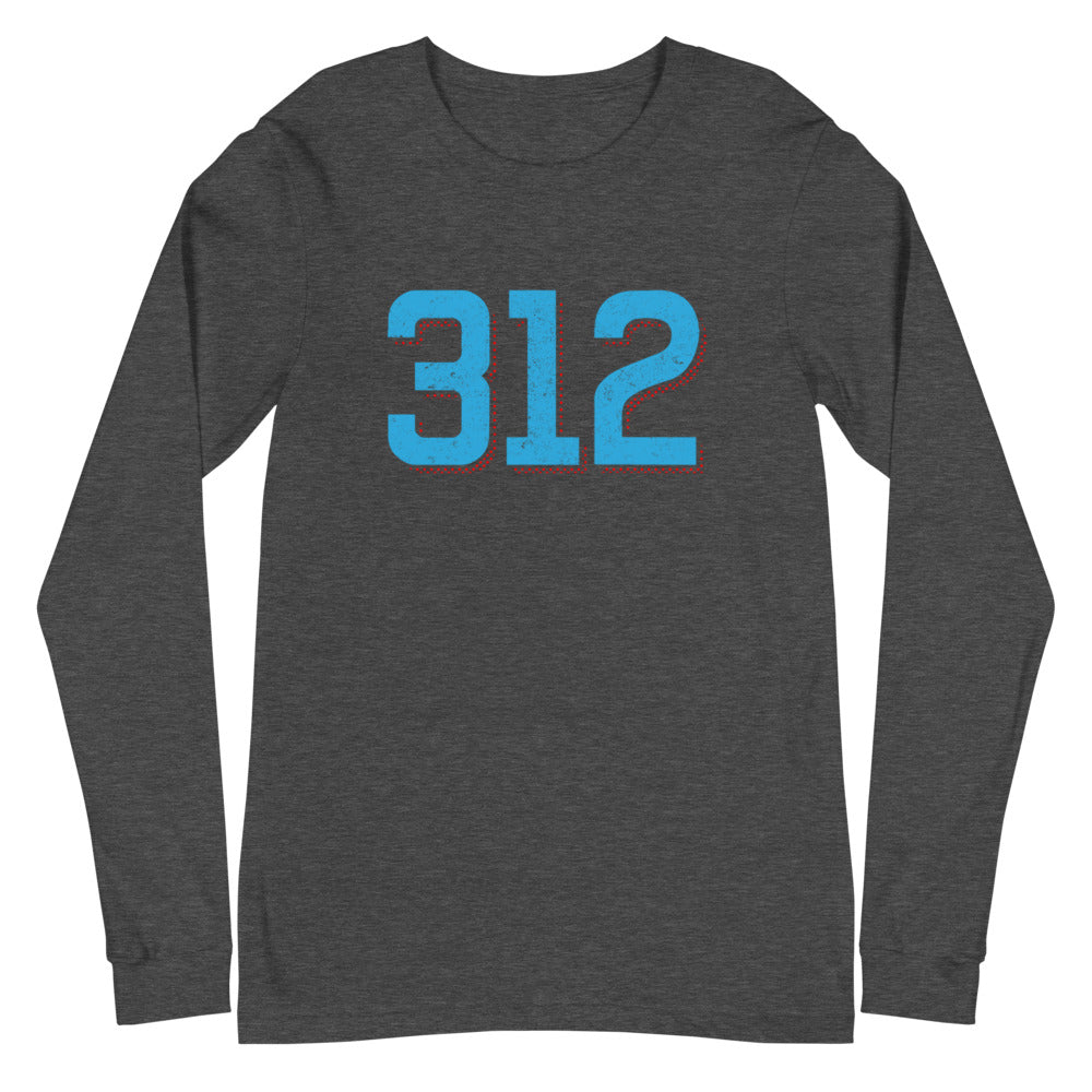 Chicago Area Code 312 Unisex Long Sleeve Tee