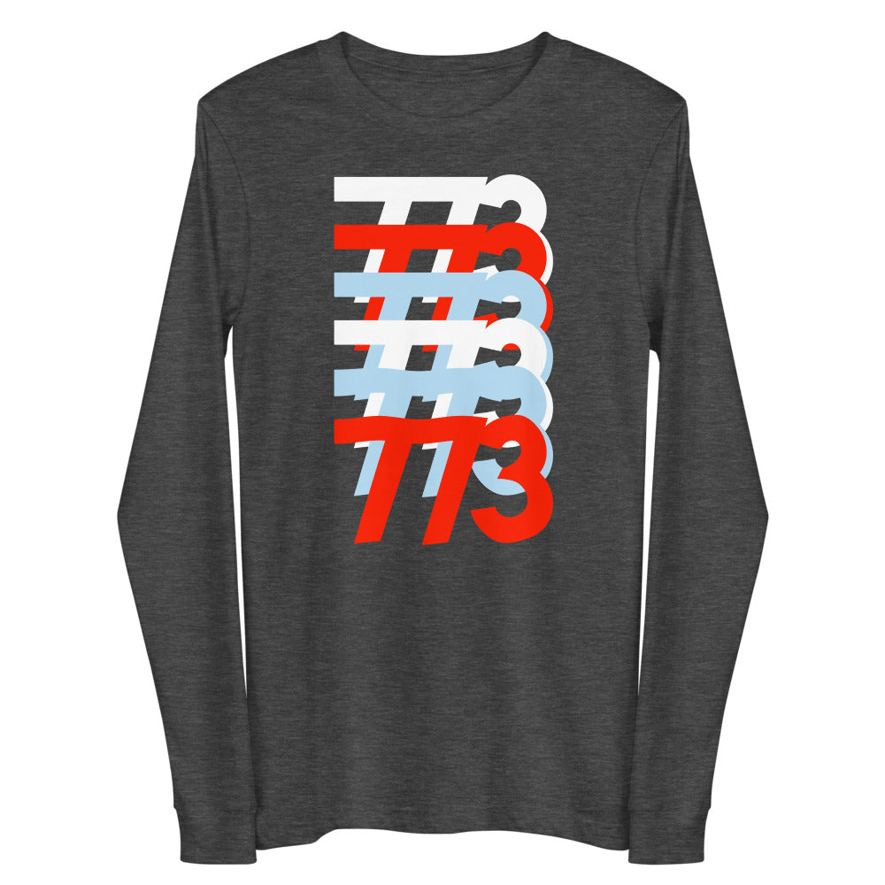 773 Chicago Area Code Unisex Long Sleeve Tee