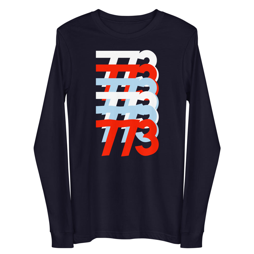 773 Chicago Area Code Unisex Long Sleeve Tee