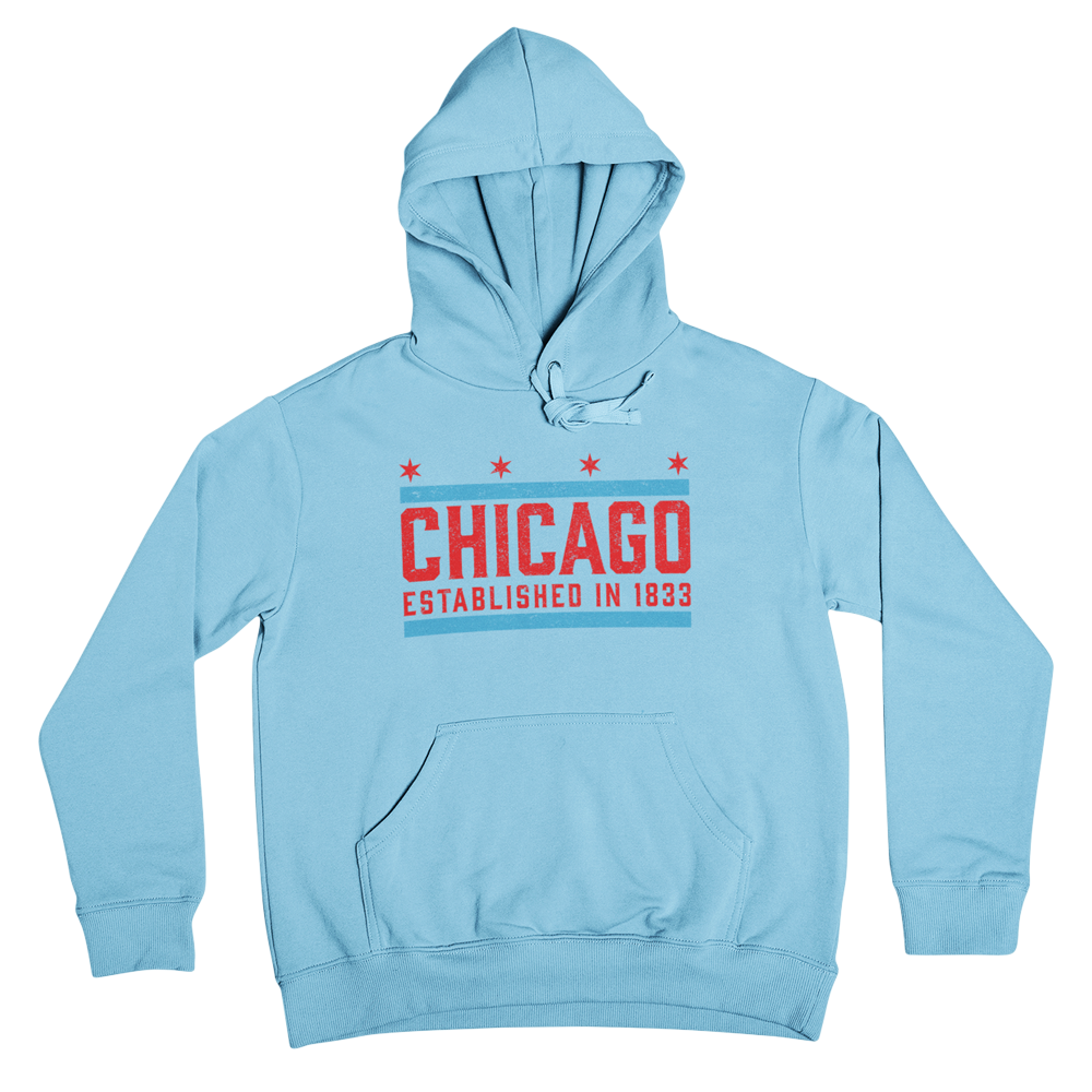 Chicago 1833 Unisex Hoodie  Chicago Clothing Stores Online