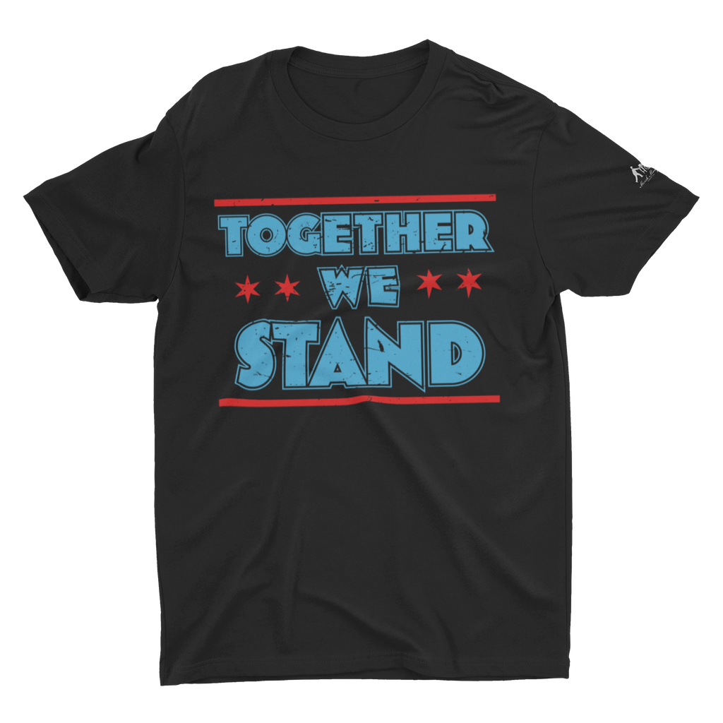 Black shirt with Together We Stand text