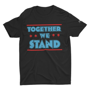 Black shirt with Together We Stand text