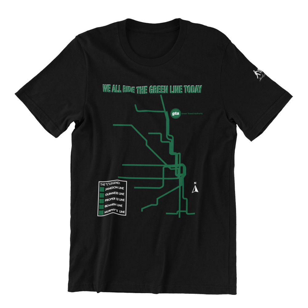 CTA Green Line St. Patrick's Day Shirt