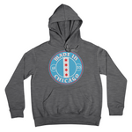Grey Hoodie with Made In Chicago badge