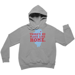 Grey Hoodie with Illinois State Map Outline