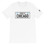 White T-shirt with product of Chicago