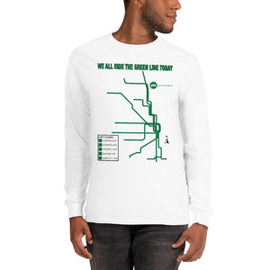 Green Line Unisex Long Sleeve Shirt