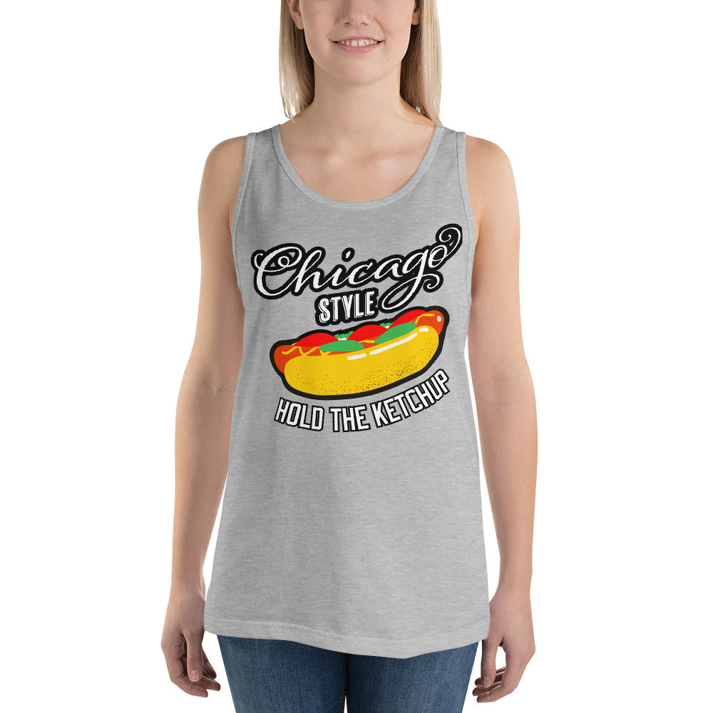 Chicago Style Hot Dog Unisex Tank Top