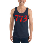 Chicago 773 Area Code Unisex Tank Top