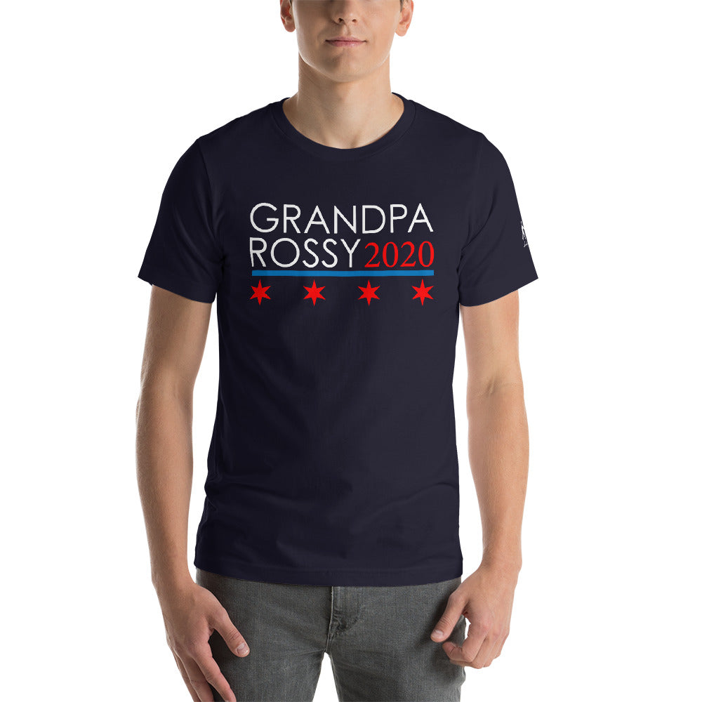 Grandpa Rossy 2020 Short-Sleeve Unisex T-Shirt | merch Monger Heather Midnight Navy / XL