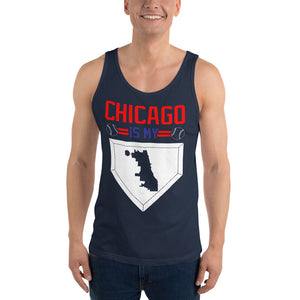 Chicago Is My Home Base Unisex Tank Top