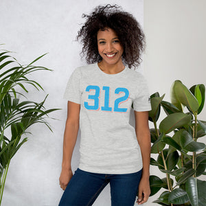 Chicago 312 Area Code Short-Sleeve Unisex T-Shirt