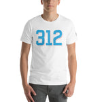 Chicago 312 Area Code Short-Sleeve Unisex T-Shirt