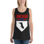 Chicago Is My Home Base Unisex Tank Top