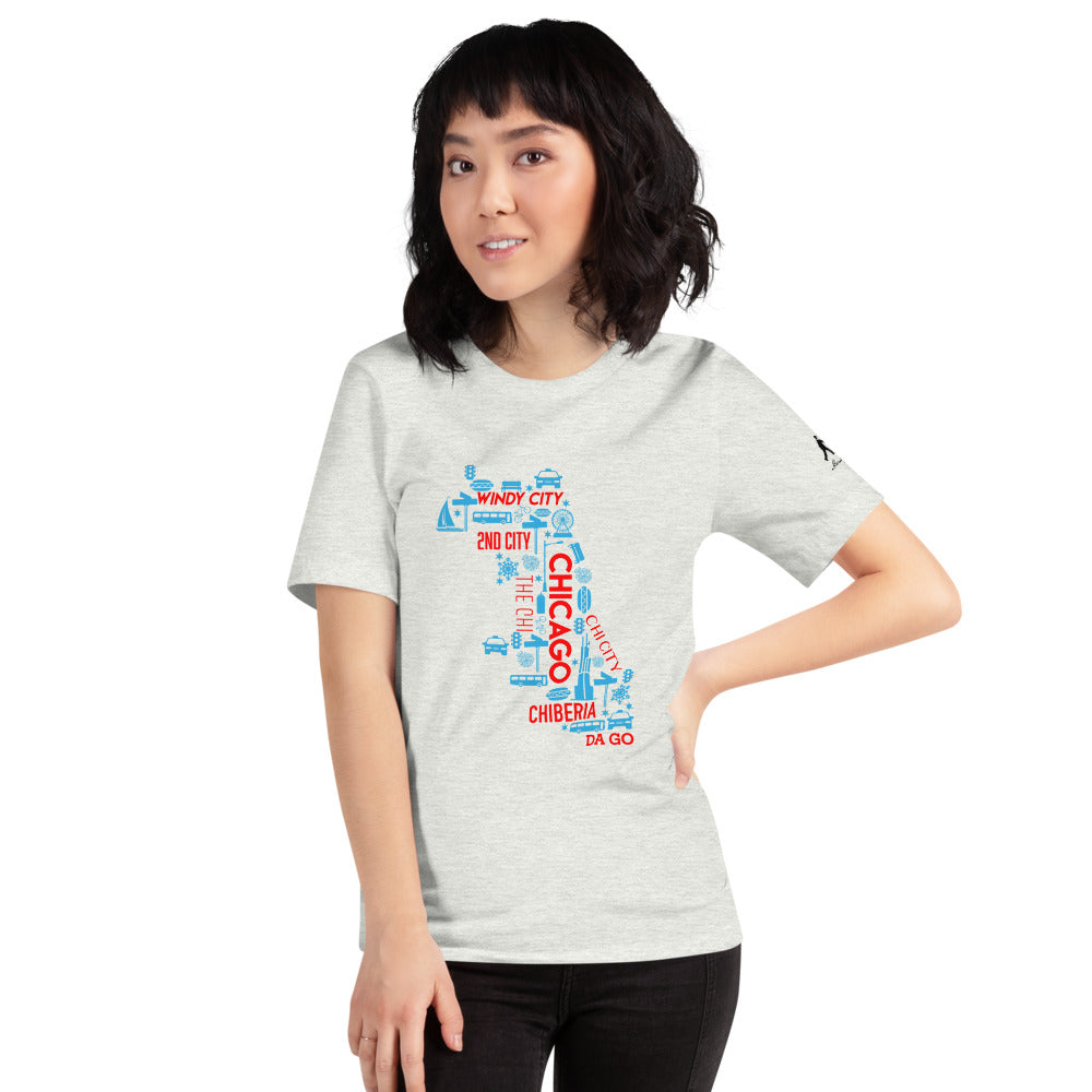 Chicago Nicknames Short-Sleeve Unisex T-Shirt