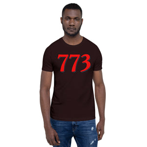 Chicago 773 Area Code Short-Sleeve Unisex T-Shirt