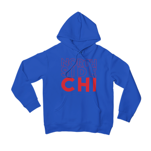 Blue Chicago Cubs Hoodie with Red North Side Chi on front