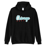 Black hoodie with Chicago Stars and Chicago Flag on front