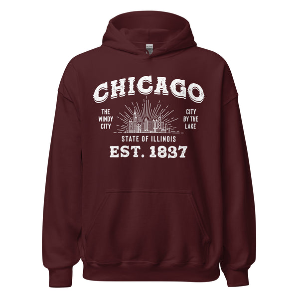 Chicago Souvenirs and Travel Gifts - Downtown Chicago Hoodie