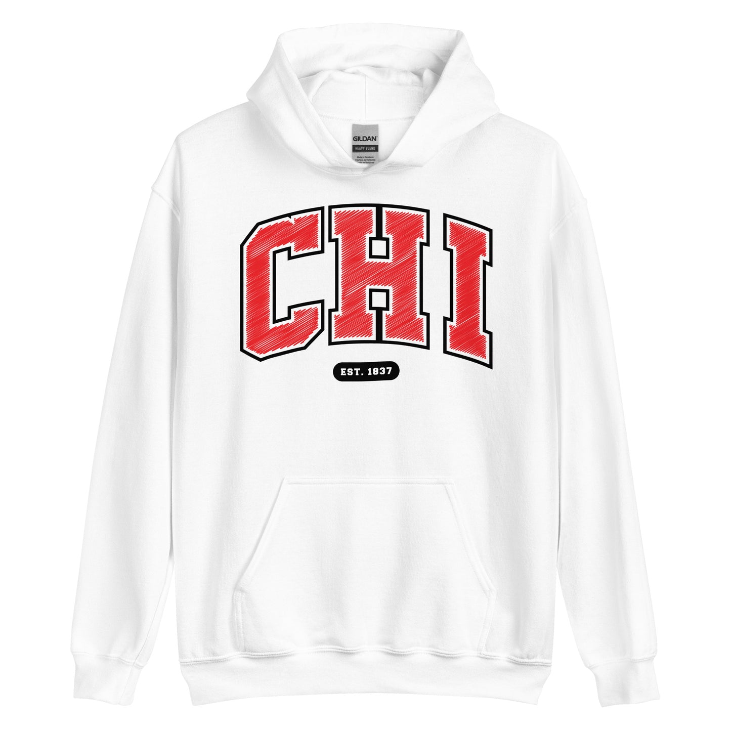 white chicago traveler hoodie