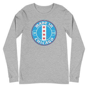 Made In Chicago Badge Unisex Long Sleeve Tee