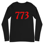 Chicago 773 Area Code Unisex Long Sleeve Tee