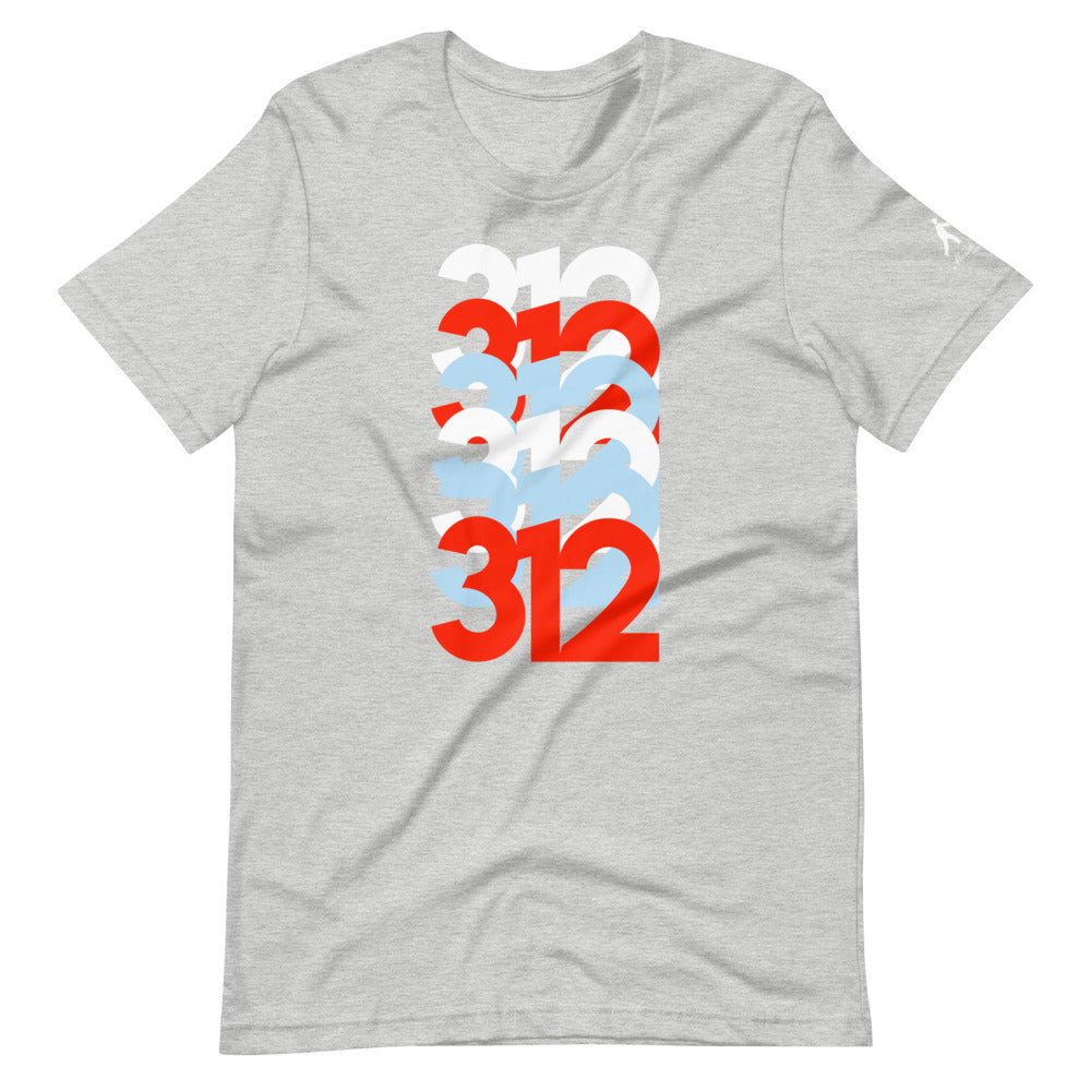 312 Area Code on t-shirt
